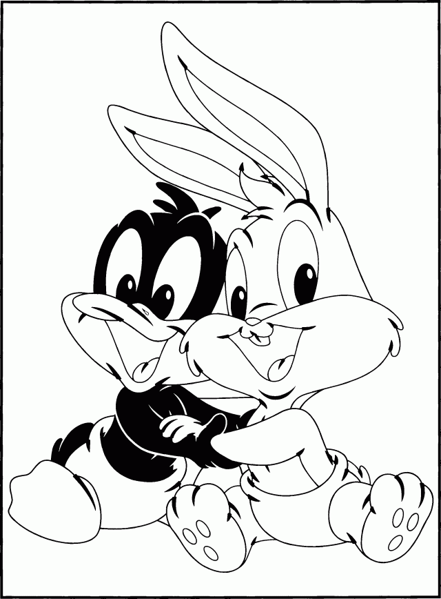 Baby Bugs Bunny Coloring Pages