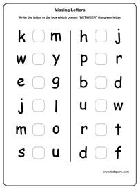 Letter Recognition Worksheets For Kindergarten