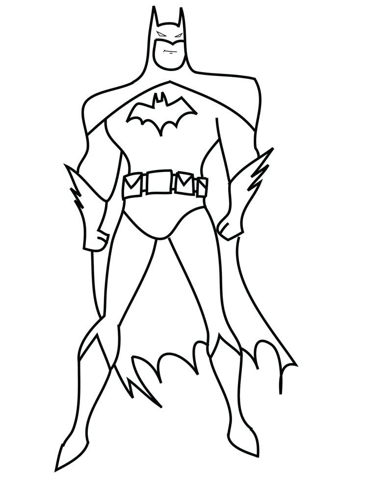Easy Batman Coloring Sheets