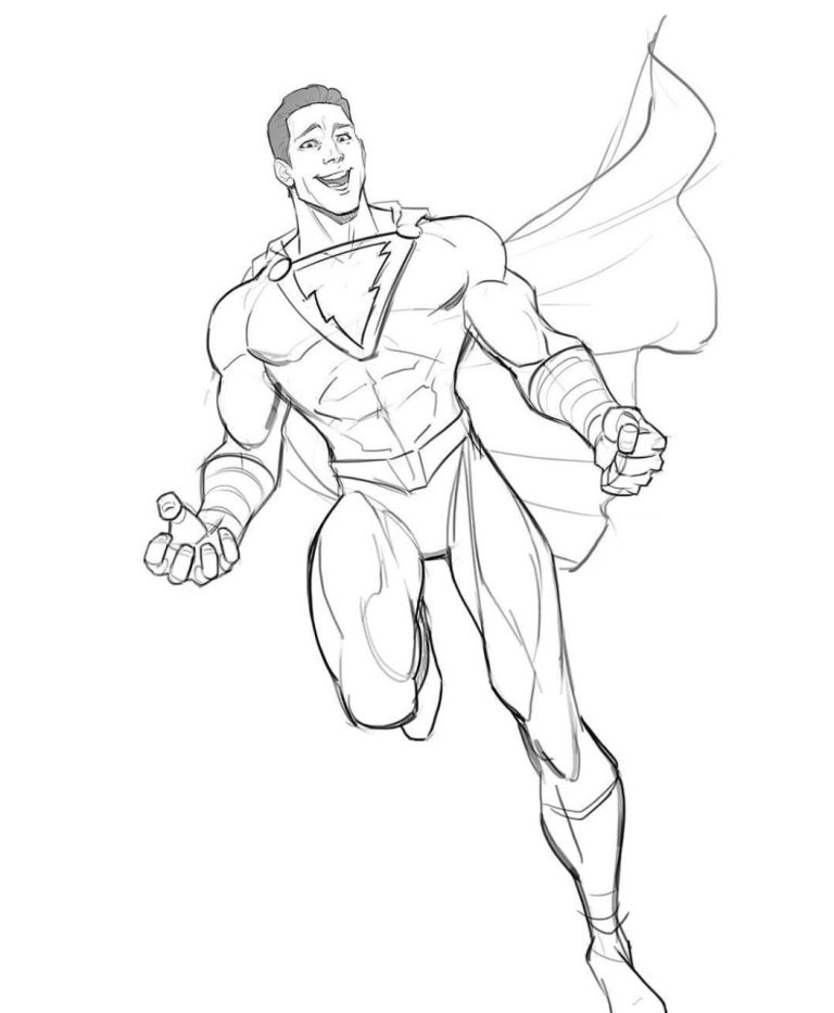 Shazam Movie Coloring Pages