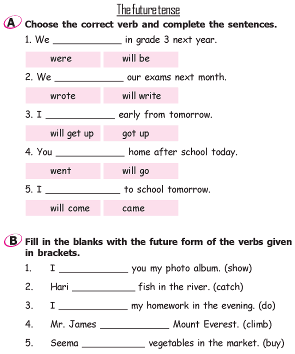 English Grammar Second Grade Worksheet For Class 2