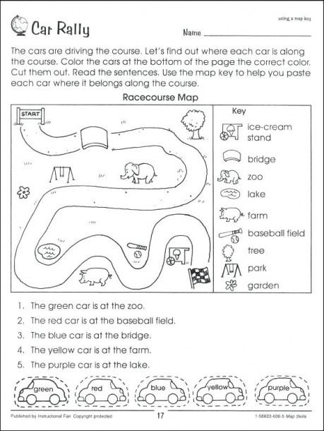 First Grade Map Skills Worksheets Free