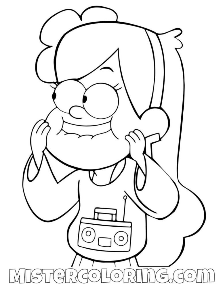 Gravity Falls Coloring Pages Mabel