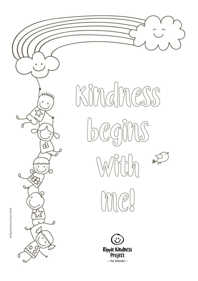 Kindness Coloring Pages Pdf Free