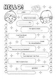 Personal Information Worksheets For Kindergarten