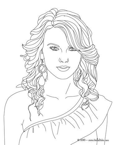 Print Taylor Swift Coloring Pages