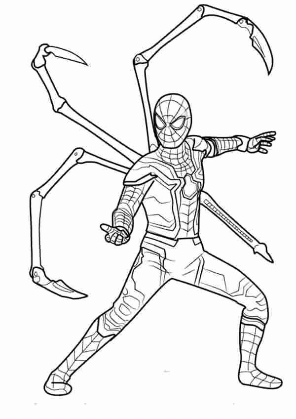 Spider Man Iron Spider Coloring Pages