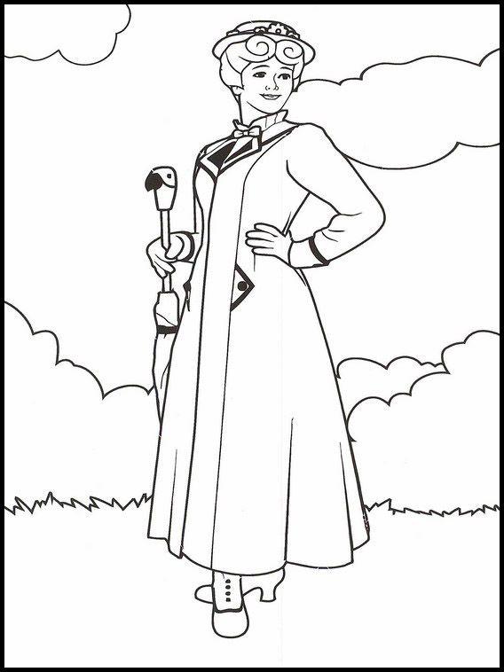 Bert Mary Poppins Coloring Pages
