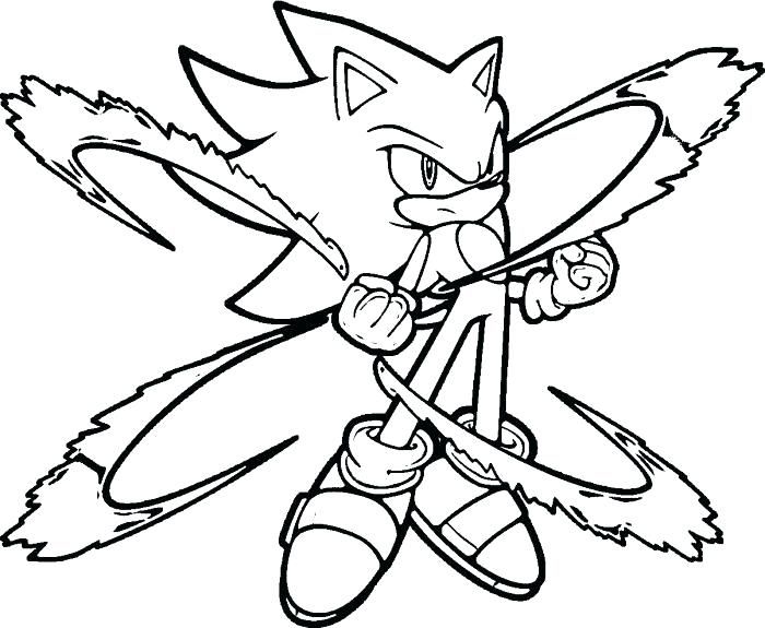 Super Sonic Coloring Pages Of Sonic The Hedgehog