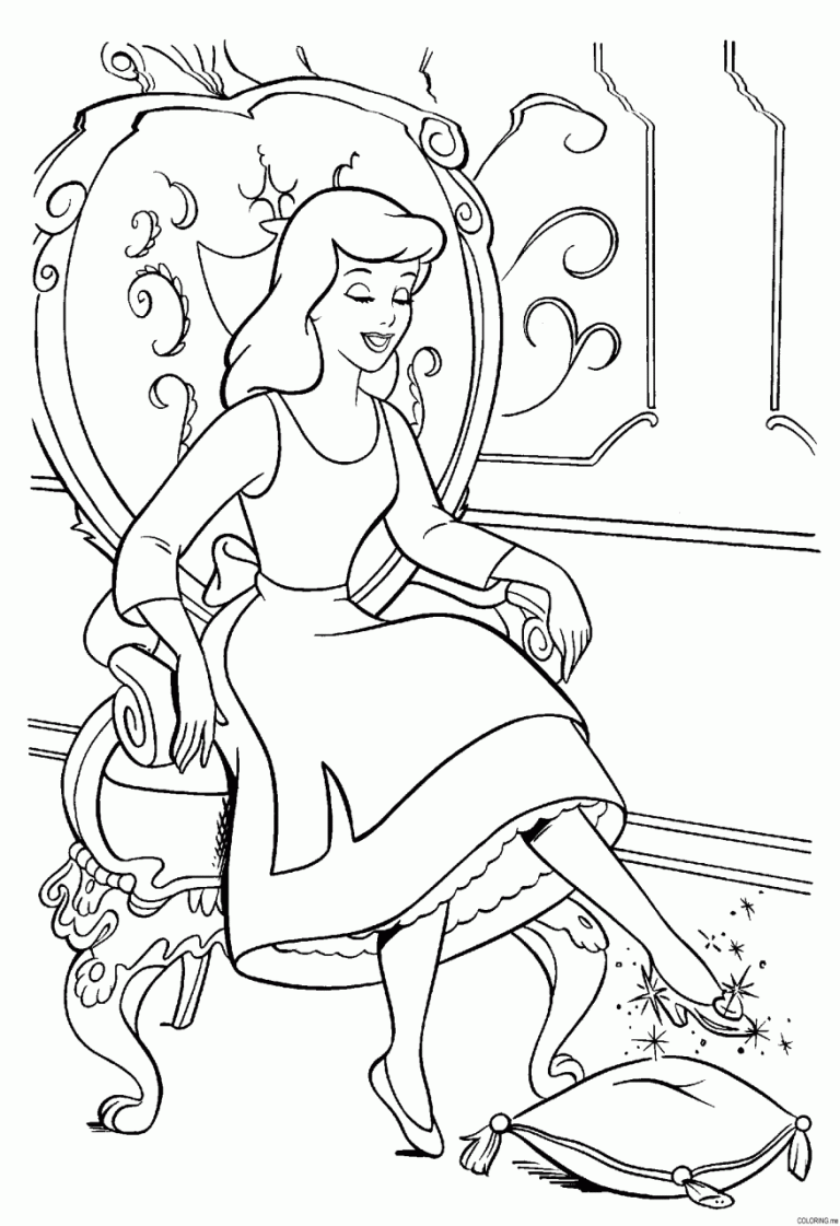 Cinderella Coloring Pages Printable