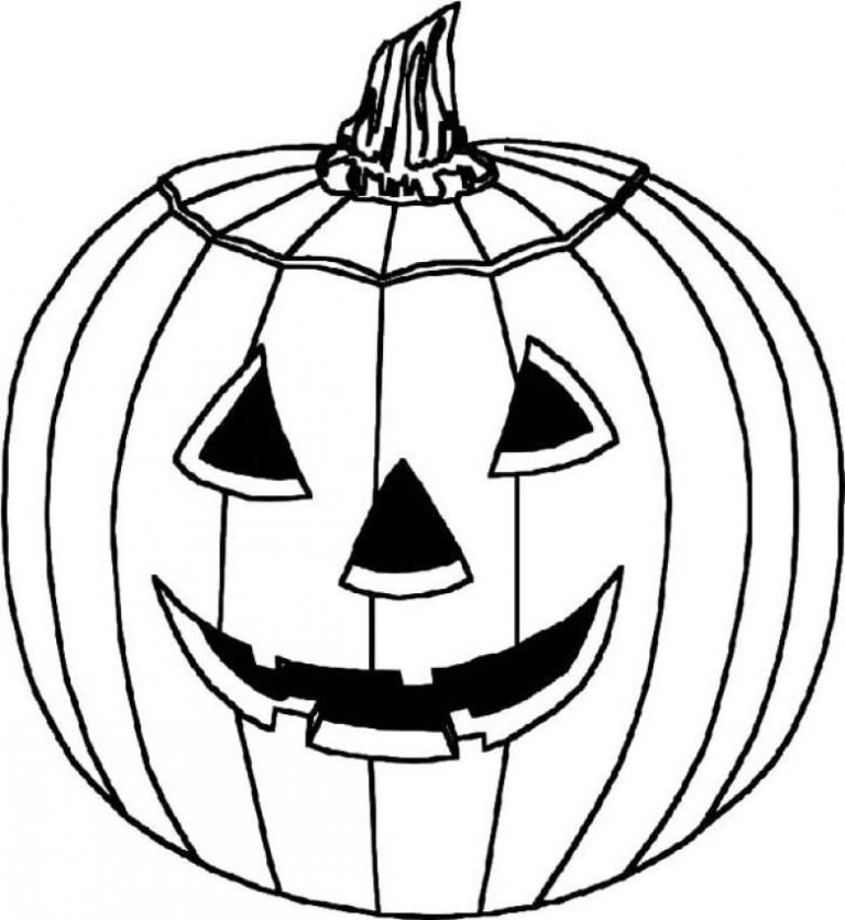 Halloween Pumpkin Coloring Pages For Kids