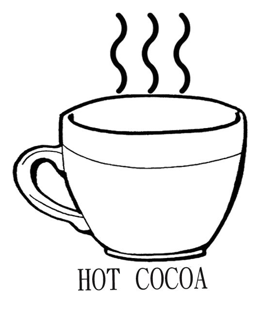Polar Express Hot Chocolate Coloring Pages