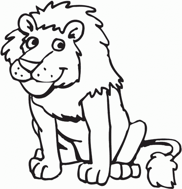 Lion Colouring Pictures