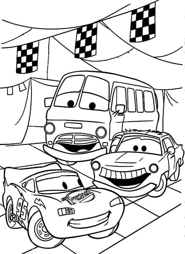 Disney Cars Coloring Pages Free Printable
