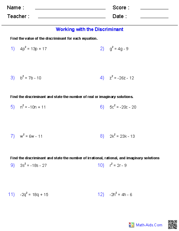 Solving One Step Equations Worksheets Pdf