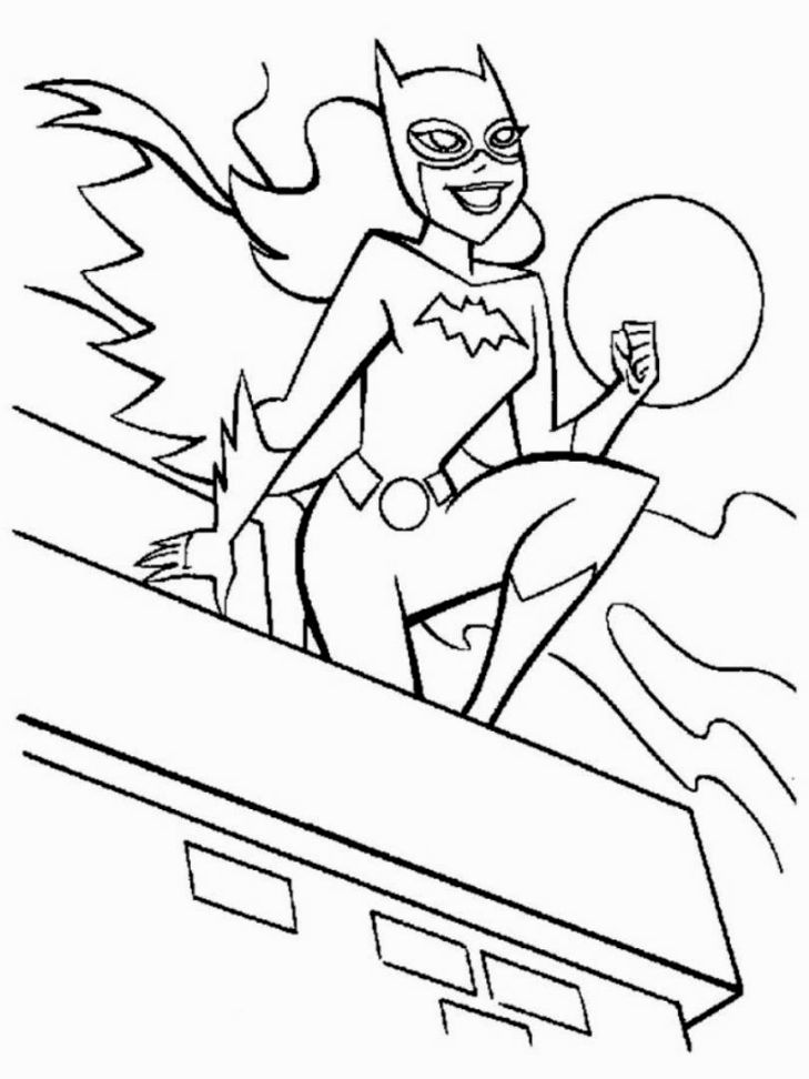 Batgirl Coloring Pages For Kids
