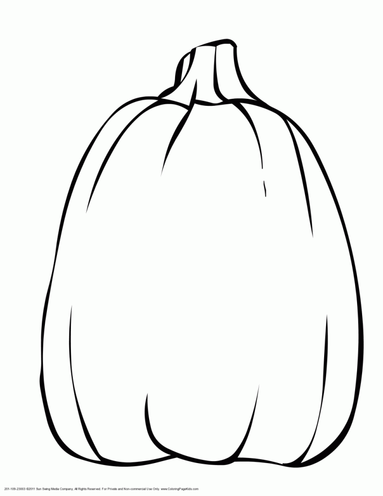 Pumpkin Pictures To Color And Print