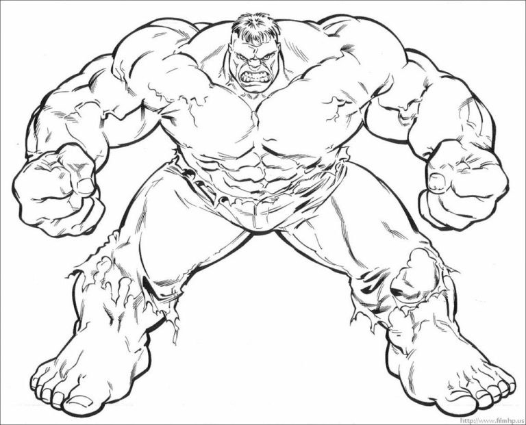 Hulk Coloring Pages Free