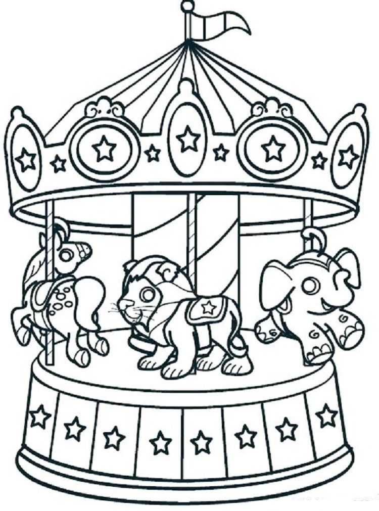 Preschool Carnival Coloring Pages