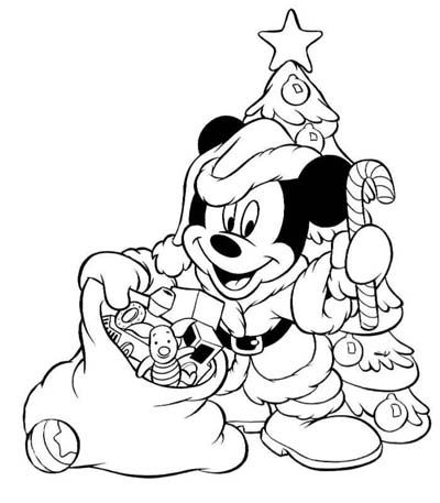 Christmas Goofy Coloring Pages