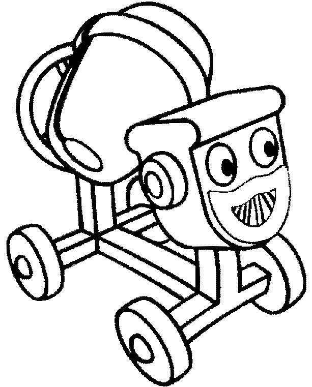 Dizzy Bob The Builder Coloring Pages
