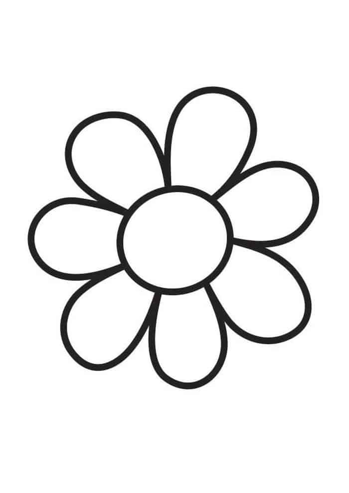 Flower For Coloring Page