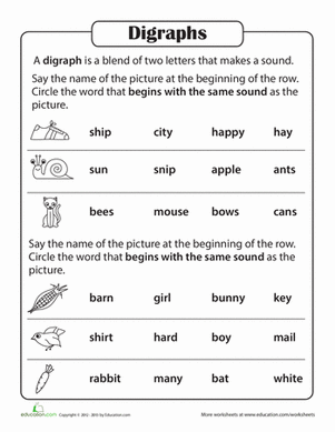 2nd Grade Consonant Blends Worksheets For Grade 2