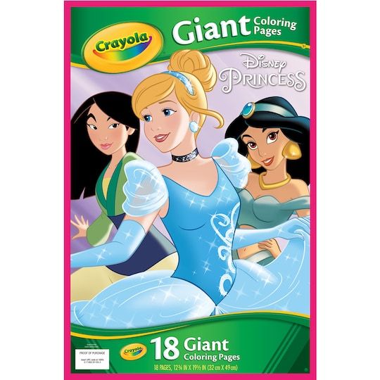 Crayola Giant Coloring Pages Disney Princess Colored