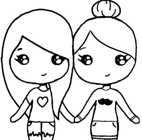 Friends Coloring Pages For Girls