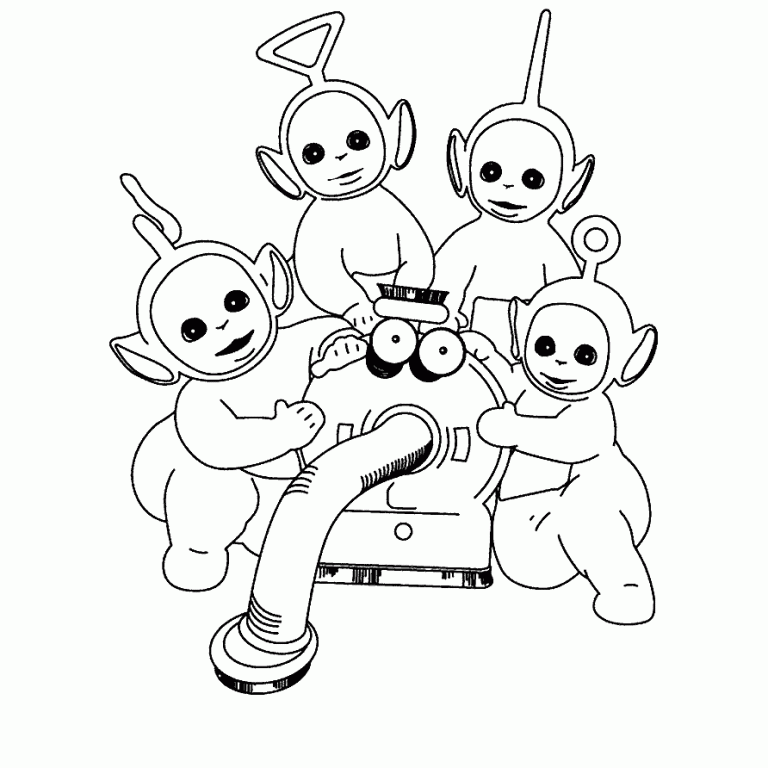 Baby Teletubbies Coloring Pages