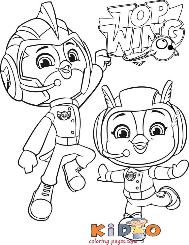 Top Wing Coloring Pages Rod