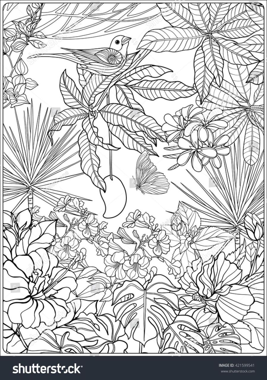 Plant Coloring Pages For Adults