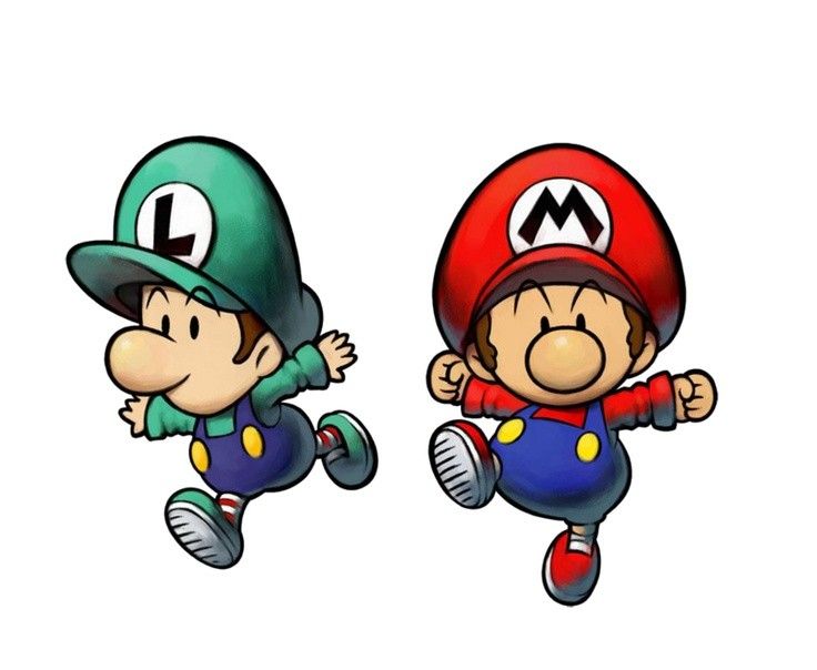 Baby Mario And Luigi Coloring Pages