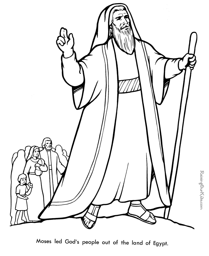 Moses Coloring Pages Free