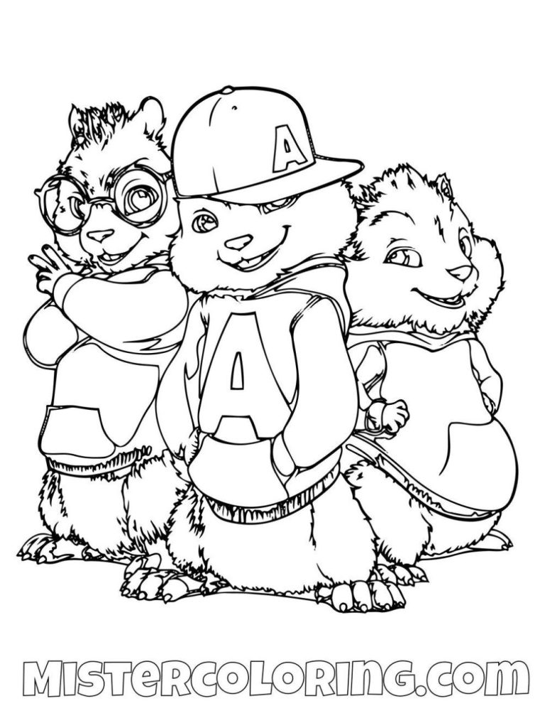 Chipettes Alvin And The Chipmunks Coloring Pages
