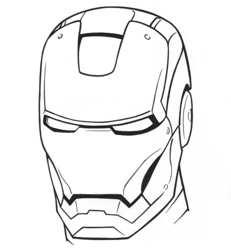 Iron Man Colouring Images