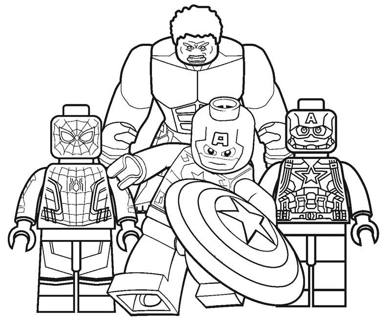 Free Lego Superhero Coloring Pages