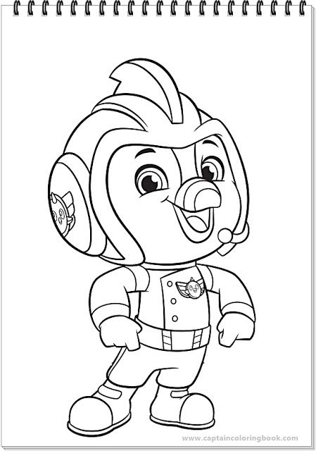 Team Top Wing Coloring Pages