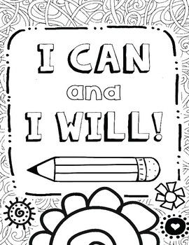 Growth Mindset Coloring Pages Free
