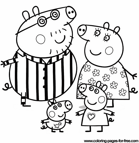 Peppa Coloring Pages Printable