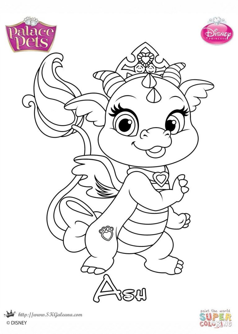 Palace Pets Coloring Pages Printable