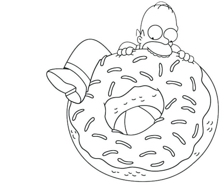 Simpsons Coloring Pages Sad