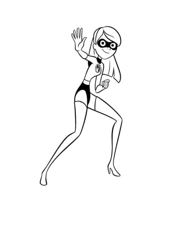The Incredibles Violet Coloring Pages