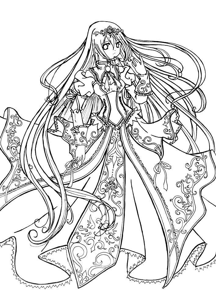 Anime Colouring Pages