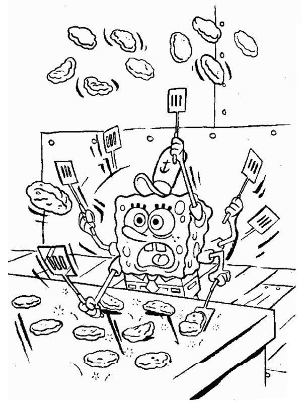 Krusty Krab Spongebob Squarepants Coloring Pages