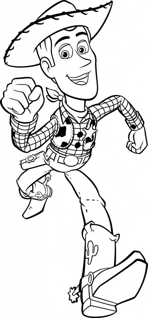 Woody Coloring Page Free