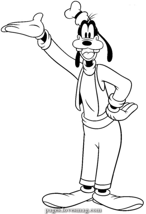 Goofy Coloring Pages Free