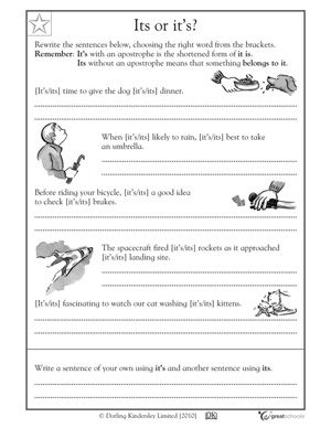 Language Arts Worksheets For Grade 3