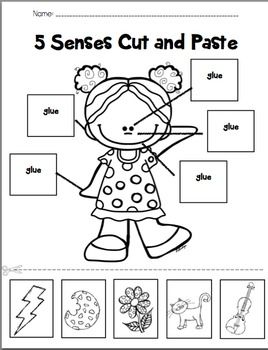 Body Parts Preschool Cut And Paste Printable Worksheets Pdf