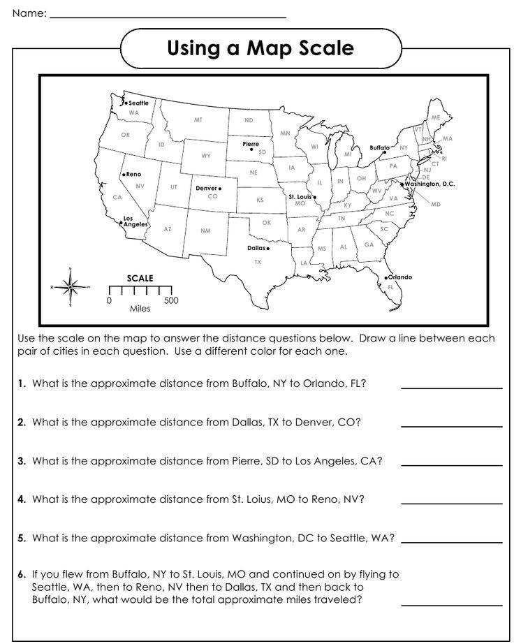 3rd Grade Free Geography Worksheets